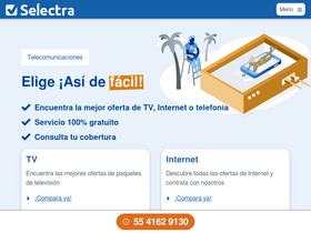 'selectra.mx' screenshot