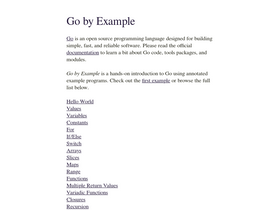 'gobyexample.com' screenshot