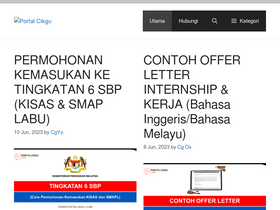 'portalcikgu.com' screenshot
