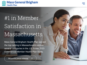 'massgeneralbrighamhealthplan.org' screenshot