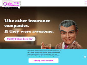 'ahainsurance.ca' screenshot