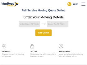 'vanlinesmove.com' screenshot