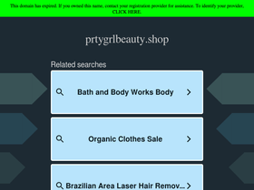 prtygrlbeauty.shop homepage screenshot