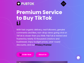 'pubtok.com' screenshot