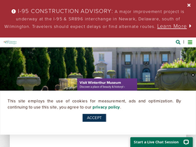 'visitwilmingtonde.com' screenshot