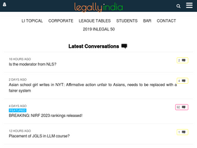 'legallyindia.com' screenshot