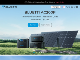 'bluettipower.ca' screenshot