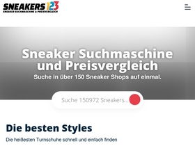 'sneakers123.com' screenshot