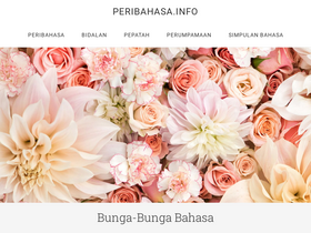'peribahasa.info' screenshot
