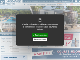 'vacances-lagrange.com' screenshot