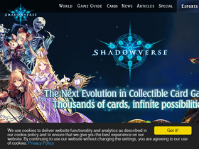 'shadowverse.com' screenshot