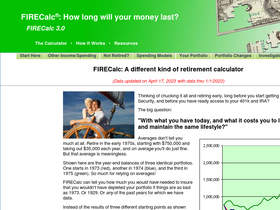 'firecalc.com' screenshot