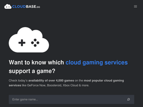 'cloudbase.gg' screenshot