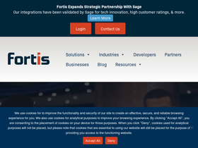 'fortispay.com' screenshot