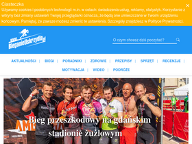 'bieganieuskrzydla.pl' screenshot