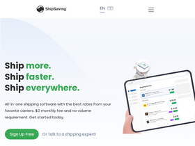 'shipsaving.com' screenshot