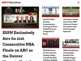 'espnpressroom.com' screenshot