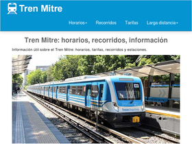 'trenmitre.com.ar' screenshot