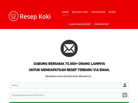 'resepkoki.co' screenshot