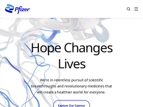'pfizer.com' screenshot
