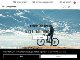 'momabikes.com' screenshot