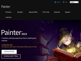 'painterartist.com' screenshot