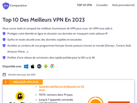 'comparateur-vpn.com' screenshot