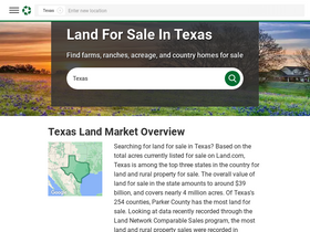 'landsoftexas.com' screenshot