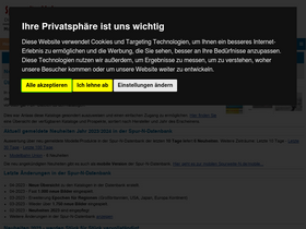 'spurweite-n.de' screenshot