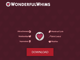 'wonderfulwhims.com' screenshot