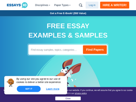 'essays.io' screenshot