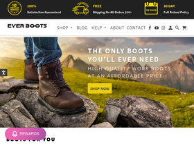everboots.com homepage screenshot