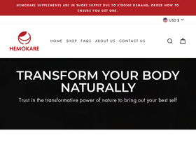 Hemokare LLC homepage screenshot