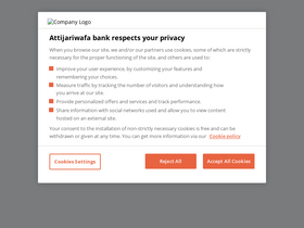 'attijarienligne.com' screenshot