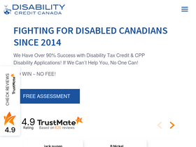 'disabilitycreditcanada.com' screenshot