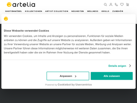 'artelia.de' screenshot