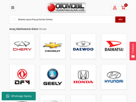 'otomobilyedekparcalari.com' screenshot