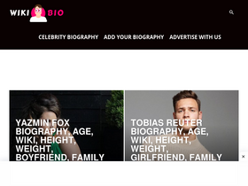 'wikibio.us' screenshot