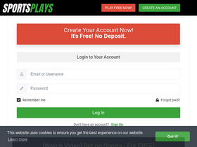 'sportsplays.com' screenshot