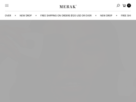 Merak Beauty Lounge inc. website screenshot