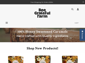 beegratefulcandy.com homepage screenshot