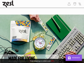 'zesttea.com' screenshot