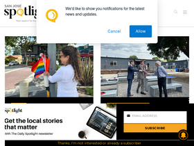 'sanjosespotlight.com' screenshot