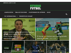 'studiofutbol.com.ec' screenshot