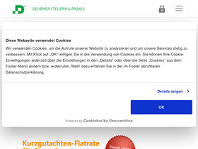 'deubner-steuern.de' screenshot