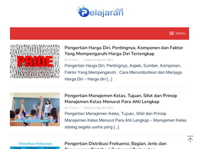 'pelajaran.co.id' screenshot