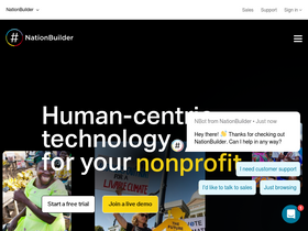 'nationbuilder.com' screenshot