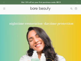 barebeautyworld.com homepage screenshot