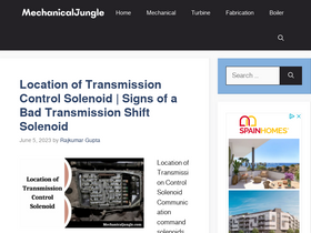 'mechanicaljungle.com' screenshot