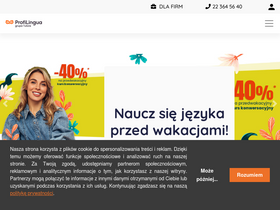 'profi-lingua.pl' screenshot